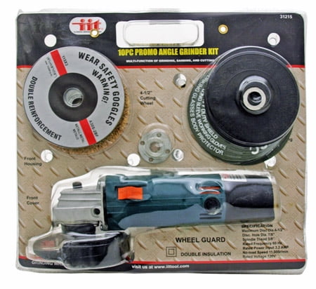 10-pc. 4-1 2" Angle Grinder Kit by Illinois Industrial Tool