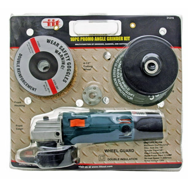 10pc. 41/2" Angle Grinder Kit