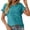 j91-Mint Green, variant on Womens Casual T Shirts Puff Short Sleeve Crew Neck Solid Color Knit Hollow Out Summer T Shirt Ladies Lightweight Tees,XXL