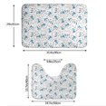 thumbnail image 3 of Yiaed Scarf Bear Print Bathroom Mat Set 2 Pieces Mat Anti-Skid Pad Ultra Soft and Absorbent Bathroom Bath Mat Contour Bath Rugs for Toilet Base, 3 of 6