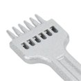 thumbnail image 2 of Leather Prong 2 Teeth 4 Teeth 6 Teeth Zinc Alloy White Fine Shine Large Orifice Discharge Mirror Finish Stitching Prong4mm, 2 of 3
