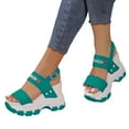 thumbnail image 3 of WILLBEST Sandalias Deportivas Mujer Sandalias De Tacón Alto Con Suela Gruesa Y Puntera Elevada Para Mujer, 3 of 6