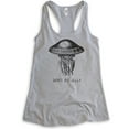 thumbnail image 1 of Don't Be Jelly Tank Top, Ladies Racerback Tank Top, Jelly Fish Tank, Fishing Tank, Fish Tank, Heather Gray, XX-Large, 1 of 3