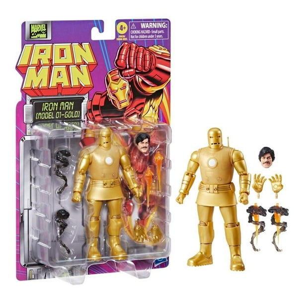 Figura de Acción Hasbro Marvel Iron Man Gold 6 Pulgadas