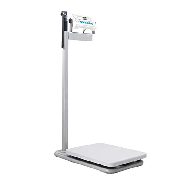 WXZX Escala De Altura Y Peso, con Poste De Altura, Monitor LCD Médico Digital, Equipo Deportivo Inte