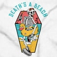 thumbnail image 2 of Funny Death's a Beach Skeleton Plus Size Crewneck Graphic Tee Shirt Brisco Brands 3X, 2 of 6