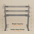 thumbnail image 4 of Homall Height Adjustable Sit-Stand Desk Frame Width 39~63in Dual Motor Maximum Adjustable Height 47.2 in Ergonomic, Gray, 4 of 7