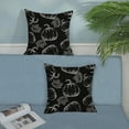 thumbnail image 5 of Fall Pillow Covers 16x16 Black Cream Pumpkin Decor Throw Pillows Case for Couch Maple Leaves Autumn Harvest Thanksgiving Farmhouse Outdoor Decorative Cushion Cases for Sofa Bed Set of 2, 5 of 6