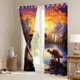 thumbnail image 3 of Erosebridal Dinosaur Curtains & Drapes Dino Curtains, Jungle Blackout Curtains 3D Animal Living Room Curtains, Wild Dinosaur Window Curtains Bedroom Decoratives, 3 of 6