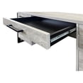 thumbnail image 5 of Modern Wood Laminate Double Pedestal Executive Desk Concrete Gray, 5 of 11