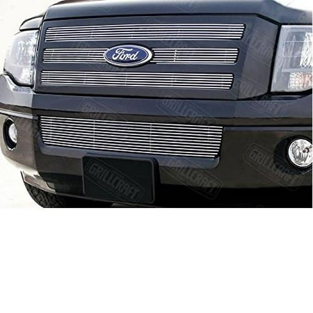 - GrillCraft FOR1208B MX Series Black Lower 1pc Mesh Grill Grille Insert for Ford Expedition