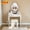 White | with Lighted Mirror, variant on Hassch Modern Vanity Desk with 360-Degree Rotation Removable Mirror and Cushioned Stool, 29.5 Inch Makeup Table with 4 Storage Drawers, Dressing Table for Bedroom, White