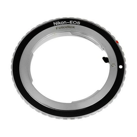 Fotodiox Lens Mount Adapter - Nikon Nikkor F Mount D/SLR Lens to Canon EOS (EF, EF-S) Mount SLR Camera (Best F Mount Lenses)