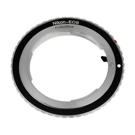 Fotodiox Lens Mount Adapter - Nikon Nikkor F Mount D/SLR Lens to Canon EOS (EF, EF-S) Mount SLR Camera (Best Nikon F Mount Lenses)