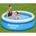 thumbnail image 3 of Bestway: Fast Set - 6' x 20" Inflatable Round Pool, Above Ground Splash & Wade Pool, Fill & Rise Setup, Tritech Construction, Easy Drain, Family, 3 of 12