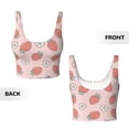thumbnail image 6 of Uemuo Strawberry And Flowers Pattern Women's Sports Bra - High Impact Support, Breathable, and Comfortable Athletic Bra for Running, Yoga, and Workouts, 6 of 9