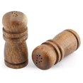 thumbnail image 2 of Acacia Wood Salt & Pepper Shakers 4 inch Tall, 2 of 4