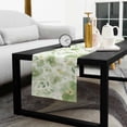 thumbnail image 5 of Sage Green Flower Cotton Linen Table Runner 14 x 72 inch Abstract Garden Botanical Leaves Non-slip Rectangular Dining Table Decor for Wedding Party Holiday Dinner, 5 of 8
