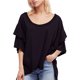 thumbnail image 1 of Free People - Camiseta básica para mujer Abracadabra, color negro, grande Free People Camiseta básica, 1 of 1