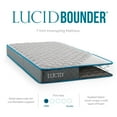 Lucid Bounder 7" Innerspring Mattress with Quilted Fabric Cover, Full