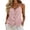 Pink1, variant on Ohufall Summer Tank Top for Women Cotton Linen Button Camisole Adjustable Strap Fashion Casual Tank Tops