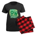 thumbnail image 5 of CafePress - Kiss Me Irish. Women's Dark Pajamas - Women's Short Sleeve Print T-Shirt and Pants Dark Cotton Pajama Set, 5 of 7