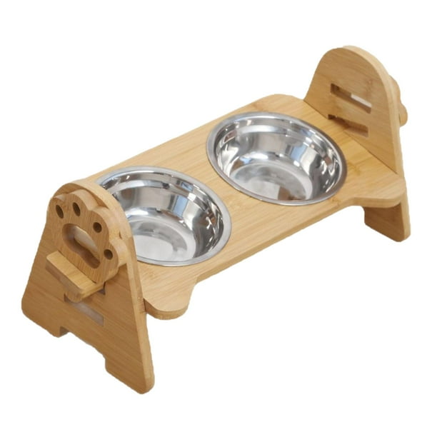 Comederos y bebederos para mascotas, cuencos elevados para gatos con soporte antideslizante, juego de cuencos elevados para gatos