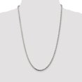 thumbnail image 3 of Sterling Silver 3mm Sparkle-Cut Rope Chain Bracelet - 7.5 Grams - 8 Inch - Lobster Claw, 3 of 4