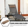 thumbnail image 3 of Miangastore Outdoor Chaise Lounge Headrest Coffee Cloth 1Set 13.8X5.9X2.2In, 3 of 9