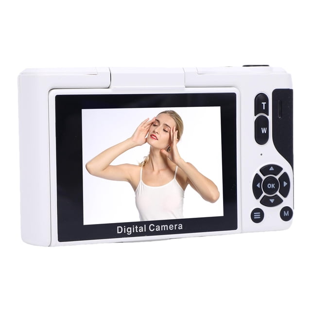 Cámara Digital 4K Para Fotografía, Videocámara De Vídeo Sin Espejo Retro De 16x Zoom Con Pantalla Flip, Cámara De Viaje De Autofocus HD De 64MP Para Vlog Selfie