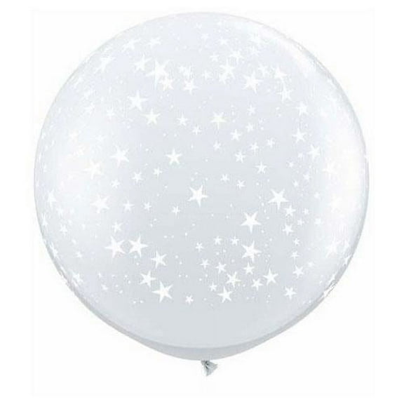 LOONBALLOON Stars Balloons, 36″ STARS-A-ROUND - DIAMOND CLEAR