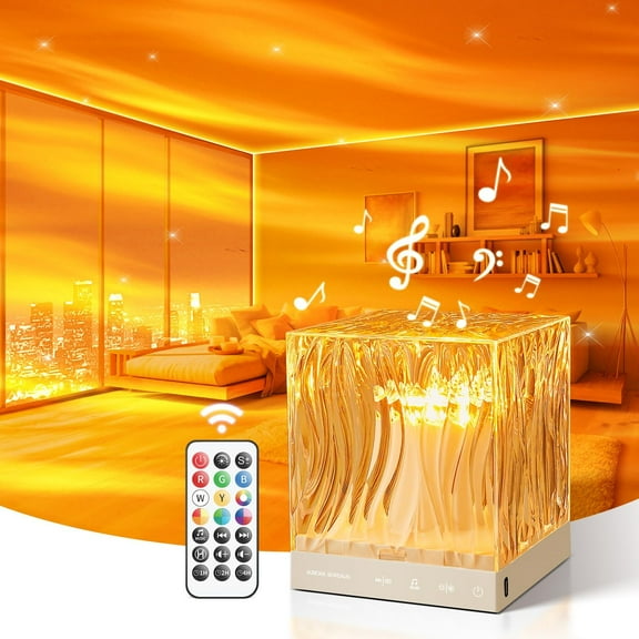 Aurora Borealis projector, 18-color bedroom Galaxy projector, remote control, children's bedroom night light