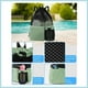 thumbnail image 4 of Mochila de malla con cordón para natación con bolsa impermeable | Bolsa de gimnasio de tela Oxford transpirable | Bolsa de playa ligera para bañadores, toallas y artículos deportivos | Bolsa, 4 of 7