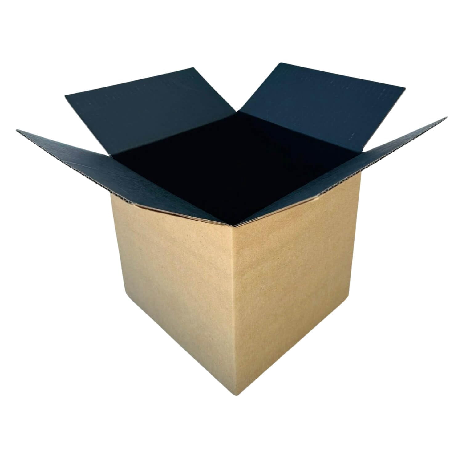 Ucanpack Kraft Corrugated Shipping Box (Black Inside) Packing Carton For Moving, 12 x 6 x 4" - 25/Bundle