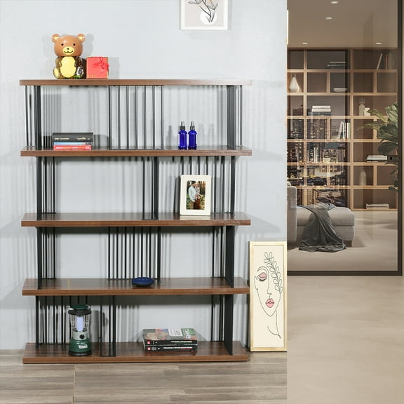 DAVEE Modern & Contemporary Antique Wood 4-tier Bookcase