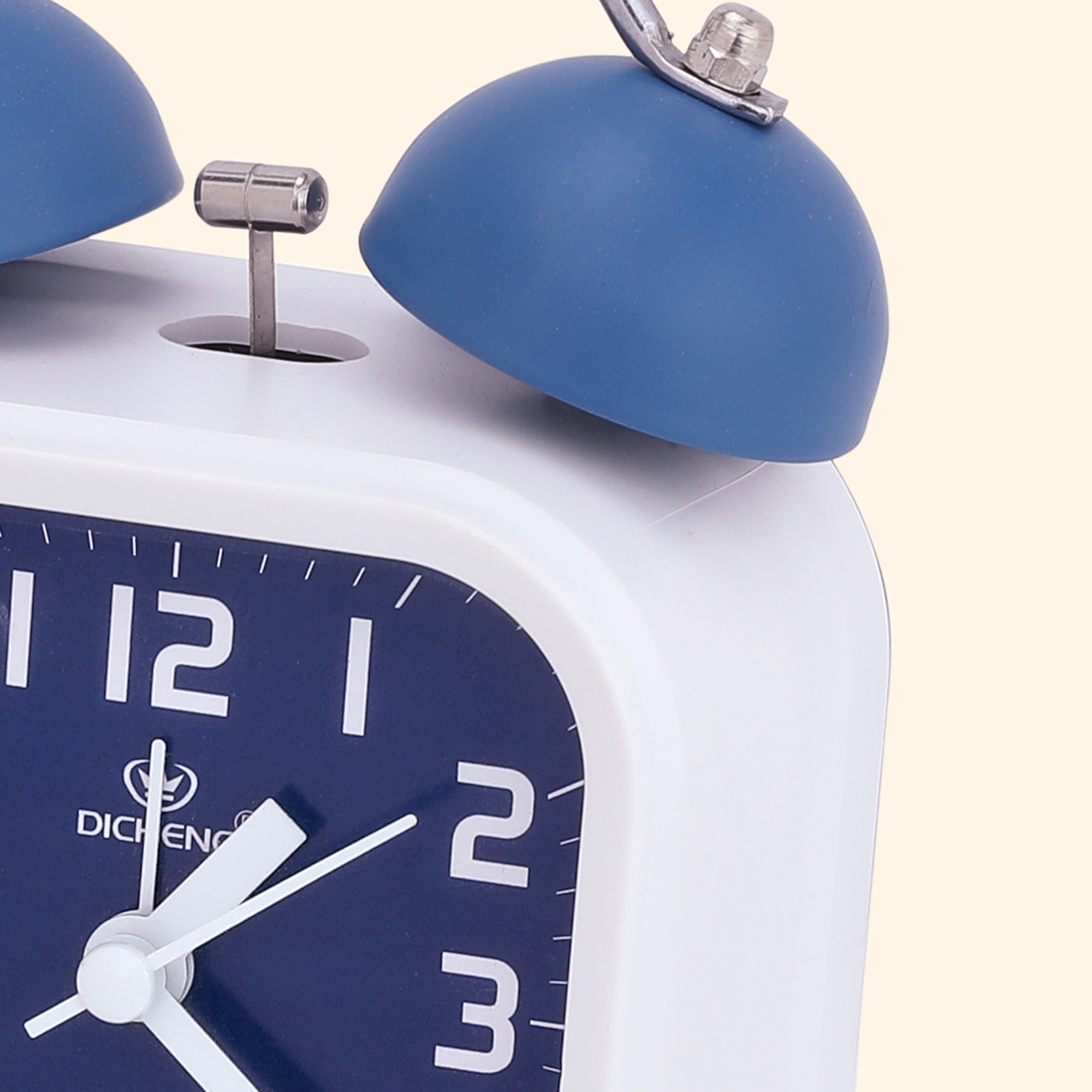 Unique Bargains Classic Alarm Clock with Nightlight Blue 3.5"L x 2.2"W x 5.5"H