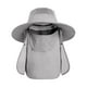 thumbnail image 1 of Sombrero para el sol al aire libre, plegable, portátil, ajustable, de malla transpirable para senderismo y escalada. Gris claro, 1 of 9