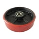 thumbnail image 1 of Ruedas para carretilla elevadora, accesorios manuales para camiones de 180mm de diámetro para carros industriales Rojo y negro, 1 of 8