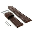 thumbnail image 2 of 20MM BUFFALO LEATHER WATCH BAND STRAP FOR BREITLING PRE-V-BUCKLE D/BROWN WS, 2 of 2