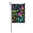 thumbnail image 1 of JSDART Yellow Paint Neon Splatter Pattern Cool Drip Abstract Accessory Garden Flag Decorative Flag House Banner 12x18 inch, 1 of 1
