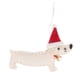 thumbnail image 1 of Decoraciones de Navidad Adornos para perros Dachshund Artesanías de felpa Lindos colgantes de Navidad para decoraciones año Nuevo Ventana Hogar Blanco Colco Colgante, 1 of 6