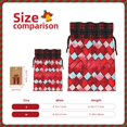 thumbnail image 2 of Color Matching Linen Bundle Mouth Gift Bag Can Be Used For Daily Small Items Red Colorful Houndstooth Hand-Drawn Sketch_4 Medium, 2 of 8