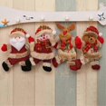 thumbnail image 5 of MengXi Tree Pendant Decoration Santa Claus Hanging Christmas Snowman Bear Deer Shape Xmas Tree Decoration for Window Side, 5 of 5