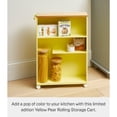 thumbnail image 4 of Yamazaki Home Rolling Storage Cart, Yellow, Steel, Minimal Assembly, 4 of 8