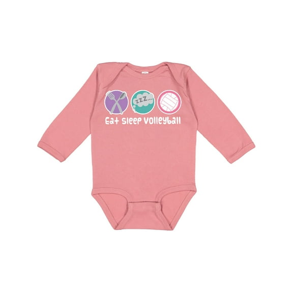Inktastic Volleyball Player Team Coach Girls Long Sleeve Baby Bodysuit