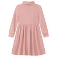thumbnail image 5 of Lanbubble Girls Long Sleeve Turtleneck Dress Soft Knitted A Line Fall Winter Dress 2-7 Years, 5 of 9