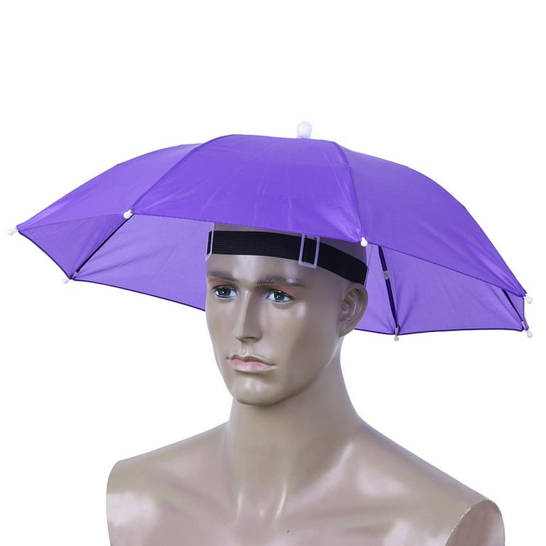 Yucurem Head Umbrella Anti Rain Fishing Anti Sun Umbrella Hat Adults Supplies C Walmart
