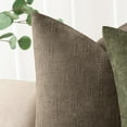 thumbnail image 2 of SUSIELADY Pack of 2 Decorative Throw Pillow Covers, 18x18 Inch, Soft Textured Square Cushion Covers with Zipper for Sofa, Couch, Bed, Living Room, Farmhouse, Cozy Accent Pillows, Taupe Gray, 2 of 7