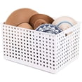 thumbnail image 2 of InterDesign Modulon X8 Storage Basket - Plastic Storage - White, 2 of 6