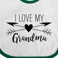 thumbnail image 4 of Inktastic I Love My Grandma Heart and Arrows Boys or Girls Baby Bib, 4 of 4